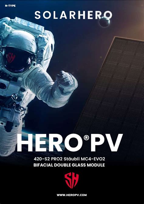 Panouri Fotovoltaice Bifaciale 420W HERO PV 420 S2 PRO2 FULL BLACK RRE