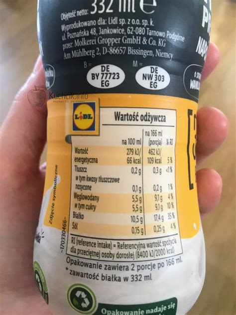 Nap J Mleczny Pilos High Protein O Smaku Waniliowym Z Lidl Kuchcik Info