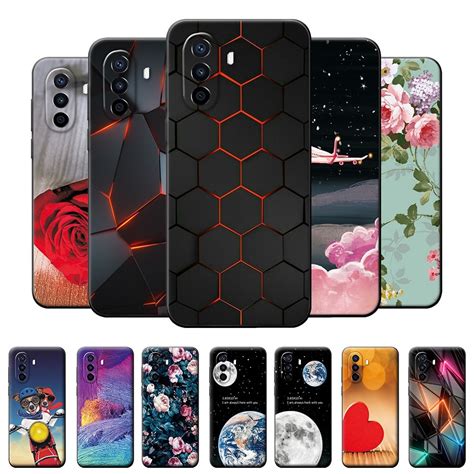 For Huawei Nova Y70 Case Silicone Black Phone Cases For Nova Y70 Plus 6