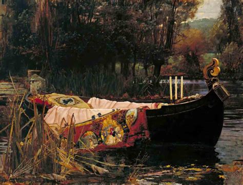 The Lady Of Shalott Poster For An Exhibition By Pre Raphaelite Painter