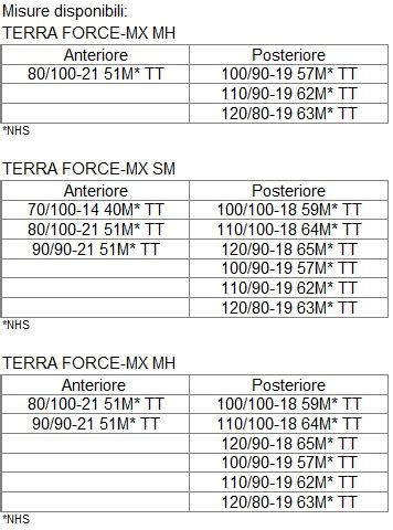 Mitas Nuovi Pneumatici Da Competizione Per Motocross TERRA FORCE MX