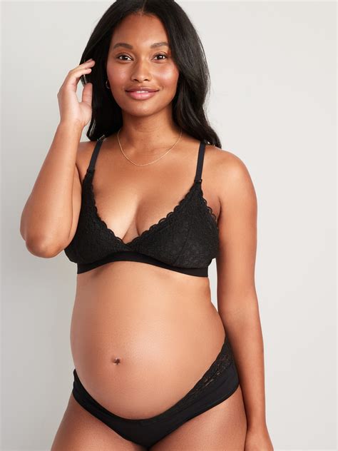 Maternity Lace Nursing Bralette Old Navy