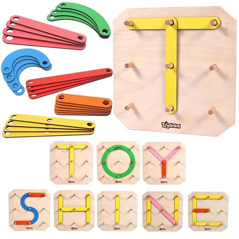 Buy Toyshine Wooden Letter Number Construction Puzzle Educational