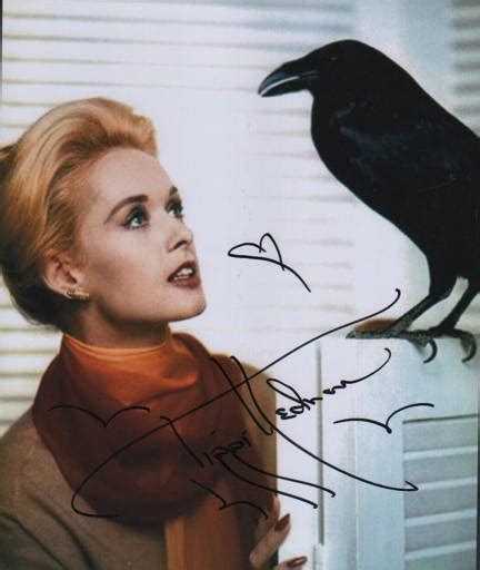 Tippi Hedren Signed Birds Photograph