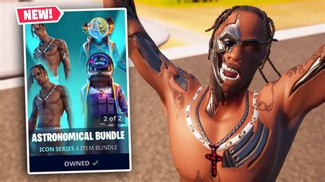 NEW TRAVIS SCOTT Skin + ASTRO JACK Skin Gameplay in Fortnite! (ASTRONOMICAL BUNDLE) - YouTube