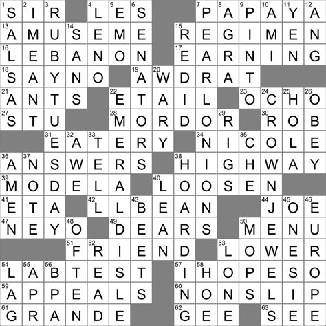 LA Times Crossword 8 May 23 Monday LAXCrossword