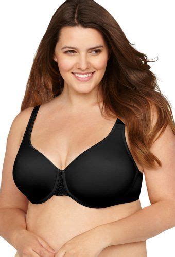 Avenue Womens Smooth Caress Underwire Bra 46d Black Beautifully