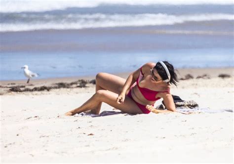 Nigel Farage's girlfriend wows in pink bikini after jetting to support ...