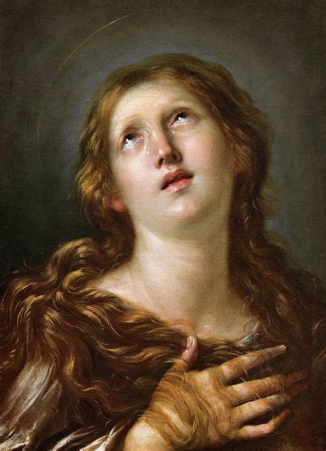 The Penitent Saint Mary Magdalene Painting By Girolamo Troppa Pixels