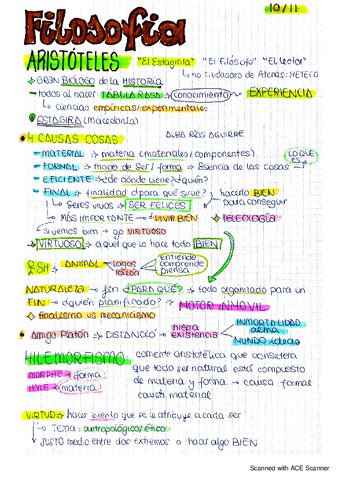 ARISTOTELES CONTEXTO CAUSAS SER HUMANO ANTROPOLOGIA Pdf