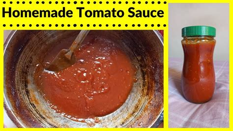 বাসায় টমেটো সস তৈরির সহজ রেসিপি Homemade Tomato Sauce Recipe Youtube