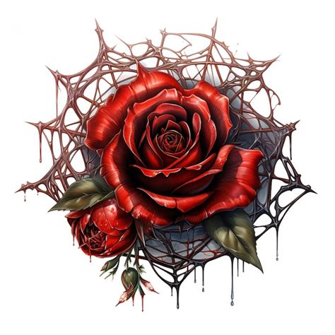 Discover Red Rose With Thorns Tattoo Latest In Coedo Vn