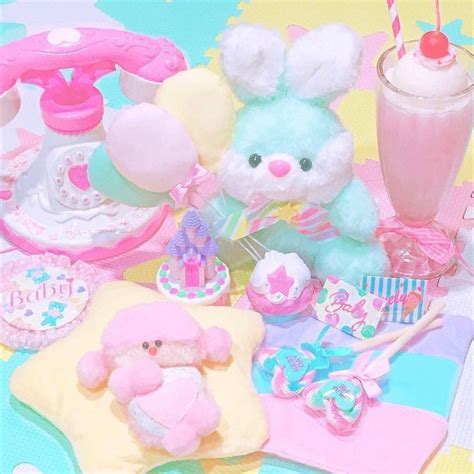 Cute Pastel kidcore aesthetic Urso de pelúcia Bonecos de pelúcia