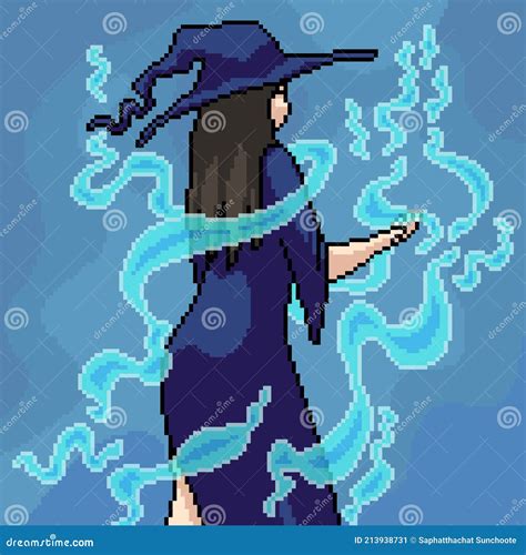 Pixel Art Set Of Magic Crystals Different Forms And Sizes Cartoon