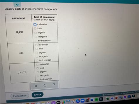 Answered Classify Each Of These Chemical Bartleby