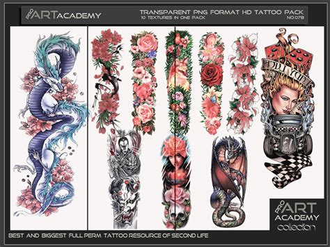 Second Life Marketplace Paa Tattoo Texture Pack 78