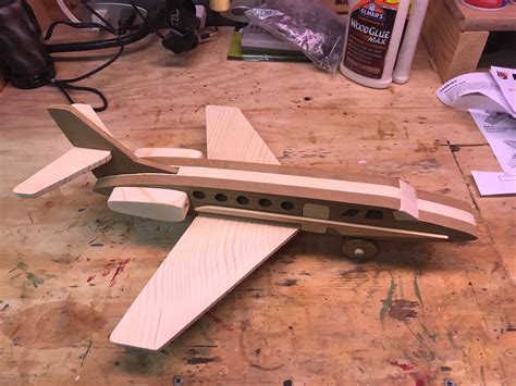 Lear Jet From The Four Quick N Easy Airplanes Wooden Airplane