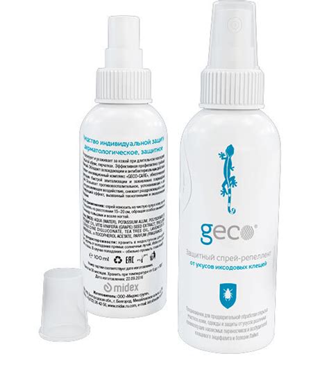 Защитный спрей-репеллент GECO для защиты от укусов иксодовых клещей ...