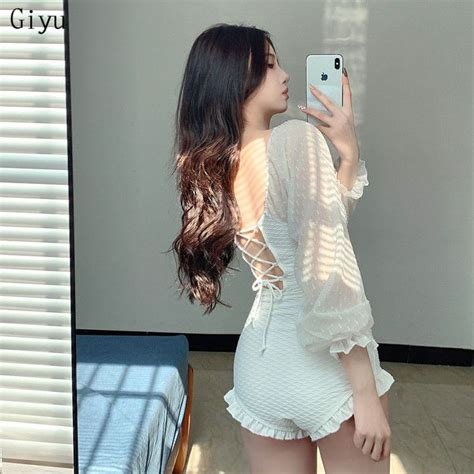 Giyu Bikini Đồ Bơi đồ đi biển bikini kín đáo trendy chic ins Độc đáo