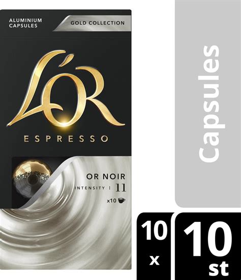 L OR Espresso Or Noir Koffiecups Sublimes Collection 10 X 10