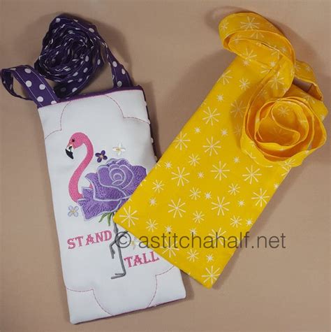Flowery Flamingo Cross Body Bags Astitch Ahalf