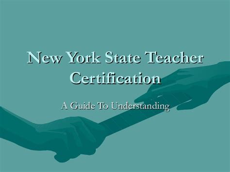 New York State Teacher Certification