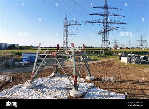 Netzausbau Der Deutschen Stromnetze Stromtrassen Ausbau Umspannwerk