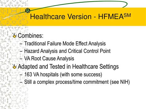 Ppt Healthcare Failure Mode And Effect Analysis Sm Powerpoint