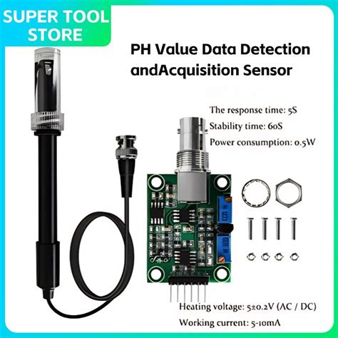 Ph Value Data Detection And Acquisition Sensor Module Acidity And Alkalinity Sensor Monitoring