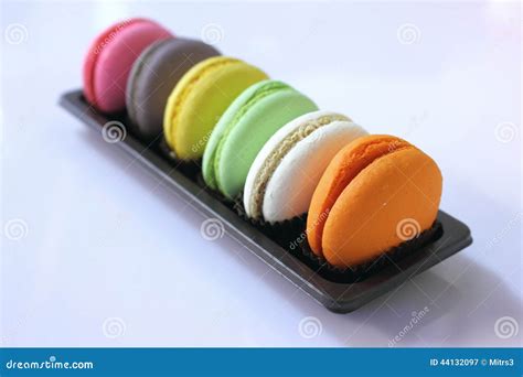 Assortment Food Of Colorful Macaroon Cookies Stock Image Image Of