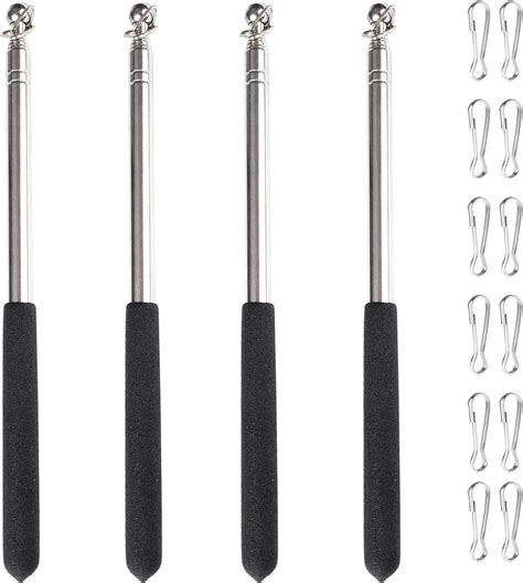 Amazon Telescoping Handheld Flagpoles With Clips Extendable