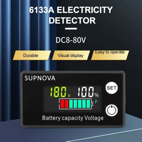 Ready Stocklcd Battery Capacity Indicator Dc Voltmeter Dc V V