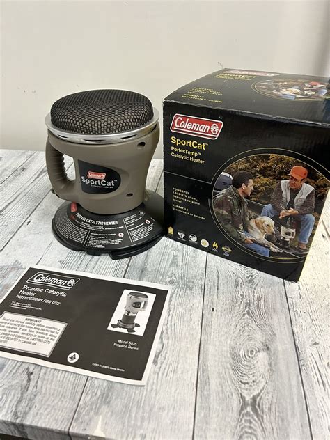 Coleman Sportcat Perfectemp Catalytic Heater 1500 Btu Wbox And Manual 5035 Ebay