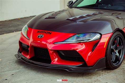 Seibon Carbon Fiber Front Lip Toyota Gr Supra Touge Tuning