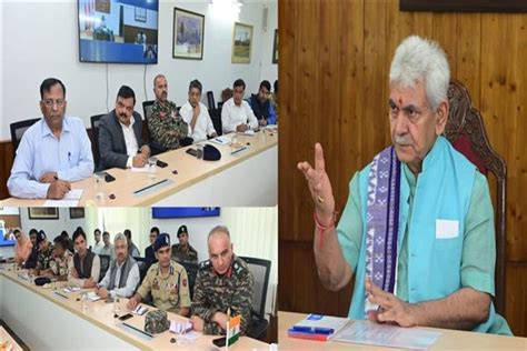 LG Manoj Sinha Reviews Arrangements For Tiranga Yatra In Srinagar