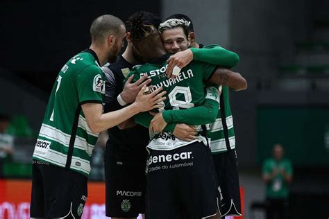 Futsal Sporting goleia na receção ao Caxinas 7 1 e reforça liderança