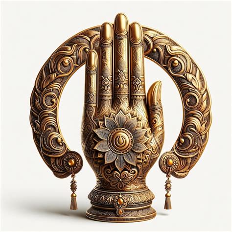 Indian Hand With Intricate Mandala Design Premium Ai Generated Image