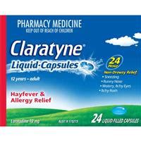 Claratyne 10mg 24 Liquid Capsules - Chemist Warehouse