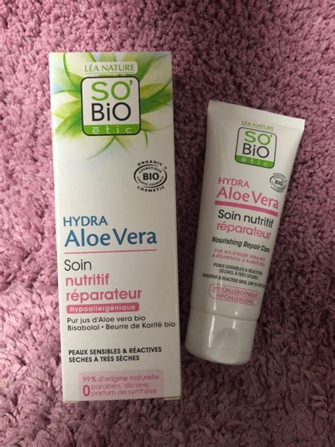 So Bio Tic Hydra Aloe Vera Soin Nutritif R Parateur Peaux