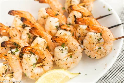 Grilled Shrimp Skewers Eating On A Dime