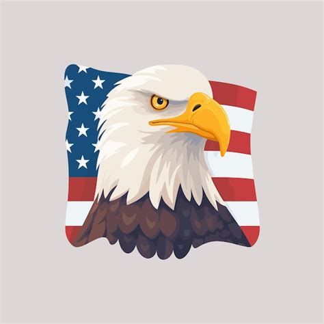 Premium Vector American Eagle Independence Day Vector Illustration