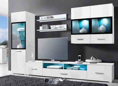 Trendmanufaktur Wohnwand Set Tlg Modern Tv Room Modern Tv Wall