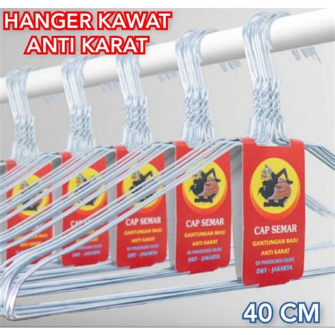 Jual Pcs Gantungan Baju Kawat Cap Semar Hanger Gantungan Baju Kawat