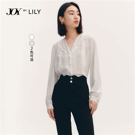 Lily2022秋新款女装复古洋气蕾丝高级感优雅气质宽松垂感长袖衬衫虎窝淘