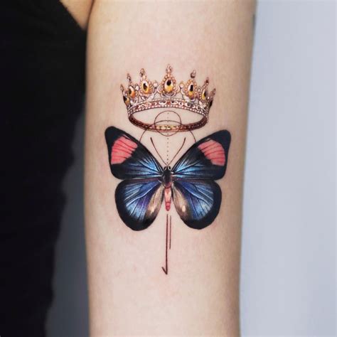 Princess Crown Tattoo Designs For Women