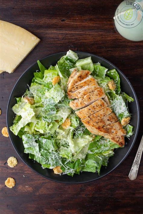 Low Carb Caesar Salad With Chicken Low Carb Nomad