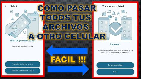 Como Pasar Todos Tus Archivos De Un Celular A Otro 2021 YouTube