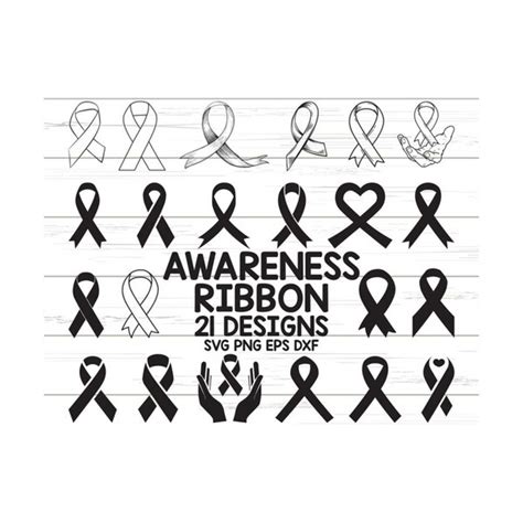 Awareness Ribbon Svg Breast Cancer Svg Ribbon Svg Cancer Inspire Uplift