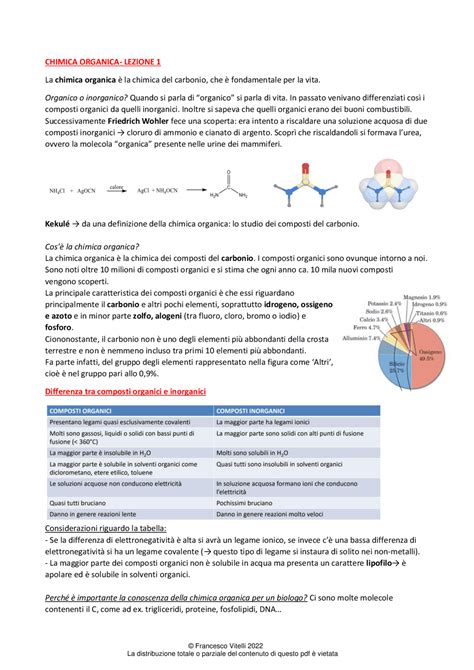 Chimica Organica Appunti Prime Lezioni Appunti Di Chimica Organica