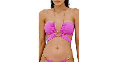 ViX Gi Solid Strappy Bikini Top In Purple Lyst